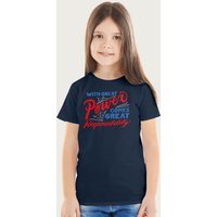 Spider-Man Great Power & Responsibility Marvel T-Shirt in Navy | Size: 7-8 Years
