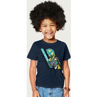 X-Men Marvel Wolverine Motorcycle X Men T-Shirt in Navy | Size: 12-13 Years