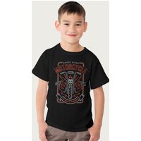 Ghost Rider Motorcycle Club Marvel T-Shirt in Black | Size: 7-8 Years