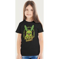 Fuggler Rabid Rabbit Originals Funny Ugly Monster T-Shirt in Black | Size: 12-13 Years