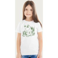 Moomin Snorkmaiden In The Garden T-Shirt in White | Size: 9-11 Years