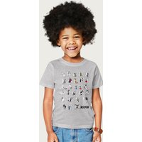 Moomin Colour Alphabet T-Shirt in Mid Grey | Size: 5-6 Years