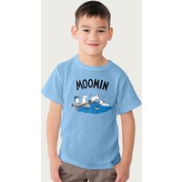 Moomin Family Diving T-Shirt in Light Blue | Size: 12-13 Years
