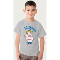 Moomin Too-Ticky Friendship T-Shirt in Mid Grey | Size: 12-13 Years