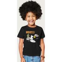 Moomin Hide There's A Monster Coming Spooky T-Shirt in Black | Size: 12-13 Years