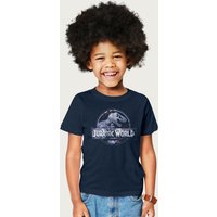 Jurassic Park Jurassic World Classic Claw Logo T-Shirt in Navy | Size: 5-6 Years