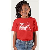Jurassic Park Jurassic World Fallen Kingdom I Lava Dinos T-Shirt in Red | Size: 7-8 Years