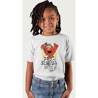 Sesame Street I Am Elmo King Of Rock N Roll T-Shirt in White | Size: 5-6 Years