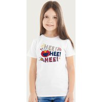 Sesame Street Hee Laughing Elmo T-Shirt in White | Size: 5-6 Years
