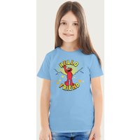 Sesame Street Elmo Hello Friend T-Shirt in Light Blue | Size: 5-6 Years