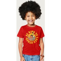 Sesame Street Bert & Ernie Be Kind To Each Other T-Shirt in Red | Size: 9-11 Years