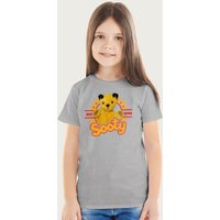 Sooty Star Sports Badge T-Shirt in Mid Grey | Size: 7-8 Years