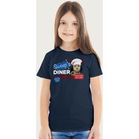 Sooty Sweeps Diner Open Daily T-Shirt in Navy | Size: 7-8 Years