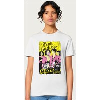 Grease Women's Pink Love Us Or Hate Us Relaxed Fit T-Shirt in White | Size: 2XL