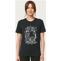 Squid Game Women's Prize Money Piggy Bank White Print Relaxed Fit T-Shirt in Black | Size: Large
