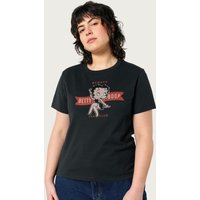Betty Boop Women's Power Relaxed Fit T-Shirt in Black | Size: 2XL