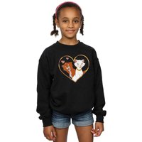 Disney Girl's The Aristocats Heart Sweatshirt in Black | Size: 12-13 Years