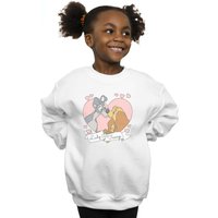 Disney Girl's Lady & The Tramp Love Sweatshirt in White | Size: 12-13 Years
