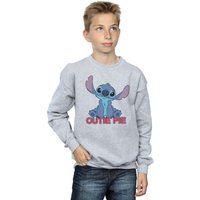 Disney Boy's Lilo & Stitch Stitch Cutie Pie Sweatshirt in Grey | Size: 9 Years