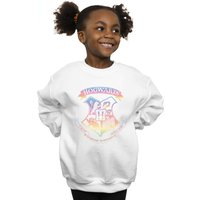 Harry Potter Girl's Crest Pastel Sweatshirt in White | Size: 9 Years