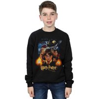Harry Potter Boy's The Sorcerer´s Stone Poster Sweatshirt in Black | Size: 7-8 Years