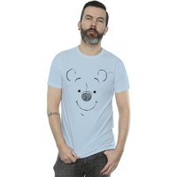 Winnie Pooh Winnie Pooh Face T Shirt Blue