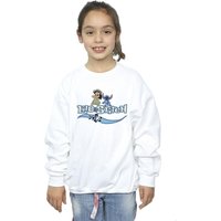 Disney Girl's Lilo & Stitch Characters Sweatshirt in White | Size: 12-13 Years