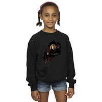 Harry Potter Girl's Hermione Fight Like A Girl Sweatshirt in Black | Size: 5-6 Years