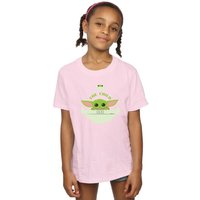 Star Wars Girl's The Mandalorian The Child & Frog Cotton T-Shirt in Pink | Size: 9 Years