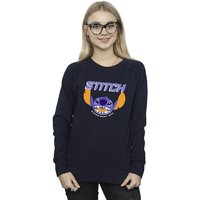Disney Women's Lilo & Stitch Purple Sweatshirt in Navy | Size: Small
