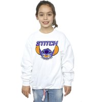 Disney Girl's Lilo & Stitch Purple Sweatshirt in White | Size: 12-13 Years