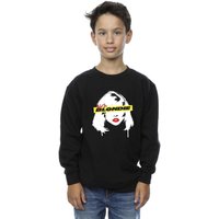 Blondie Boy's Face Graffiti Sweatshirt in Black | Size: 12-13 Years