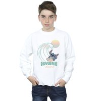 Disney Boy's Lilo & Stitch Hawaii Sweatshirt in White | Size: 5-6 Years