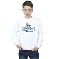 Disney Boy's Lilo & Stitch Characters Sweatshirt in White | Size: 9 Years