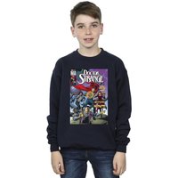 Marvel Boy's Doctor Strange Comic Circles Sweatshirt in Navy | Size: 3-4 Years
