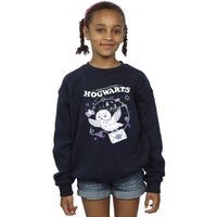 Harry Potter Girl's Owl Letter From Hogwarts Sweatshirt in Navy | Size: 7-8 Years