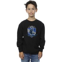 Harry Potter Boy's Ravenclaw Chest Badge Sweatshirt in Black | Size: 7-8 Years