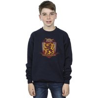 Harry Potter Boy's Gryffindor Chest Badge Sweatshirt in Navy | Size: 3-4 Years