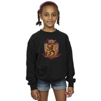 Harry Potter Girl's Gryffindor Chest Badge Sweatshirt in Black | Size: 3-4 Years