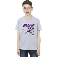 Marvel Boy's Hawkeye Shoots T-Shirt in Grey | Size: 3-4 Years