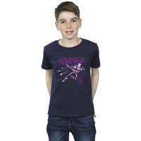 Marvel Boy's Hawkeye Shoots T-Shirt in Navy | Size: 5-6 Years