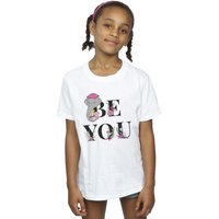 Disney Girl's Dumbo Be You Cotton T-Shirt in White | Size: 7-8 Years