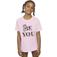 Disney Girl's Dumbo Be You Cotton T-Shirt in Baby Pink | Size: 9 Years