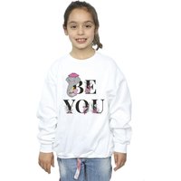 Disney Girl's Dumbo Be You Sweatshirt in White | Size: 9 Years