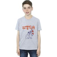 Disney Boy's Lilo & Stitch Ice Creams T-Shirt in Grey | Size: 9 Years