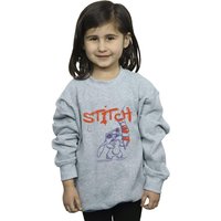 Disney Girl's Lilo & Stitch Ice Creams Sweatshirt in Grey | Size: 3-4 Years