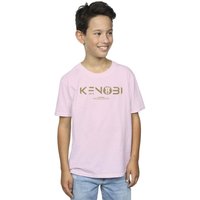 Star Wars Boy's Obi-Wan Kenobi Logo T-Shirt in Baby Pink | Size: 9 Years