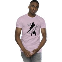 Star Wars Men's Obi-Wan Kenobi Jedi Knight T-Shirt in Baby Pink | Size: 2XL