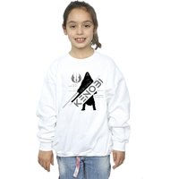 Star Wars Girl's Obi-Wan Kenobi Jedi Knight Sweatshirt in White | Size: 12-13 Years