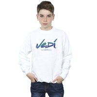Star Wars Boy's Obi-Wan Kenobi Jedi Painted Font Sweatshirt in White | Size: 3-4 Years